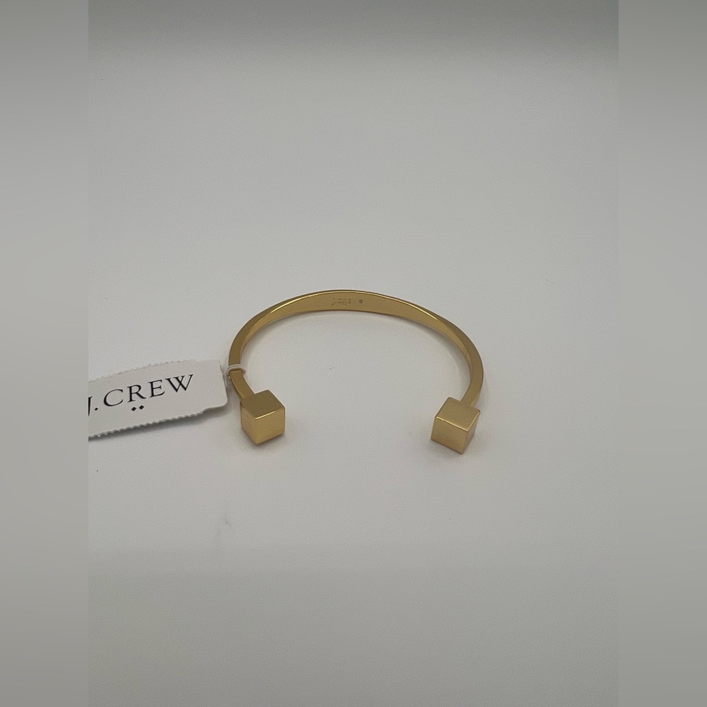 J Crew | Cube Cuff Bracelet| Gold NWT